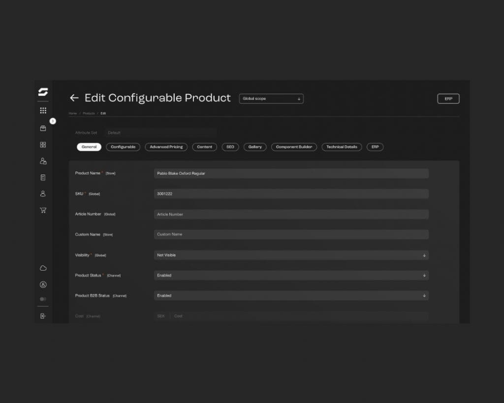 Configurable product - HDL eCommerce platform