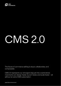 CMS 2.0 — visuell redigering i plattformen