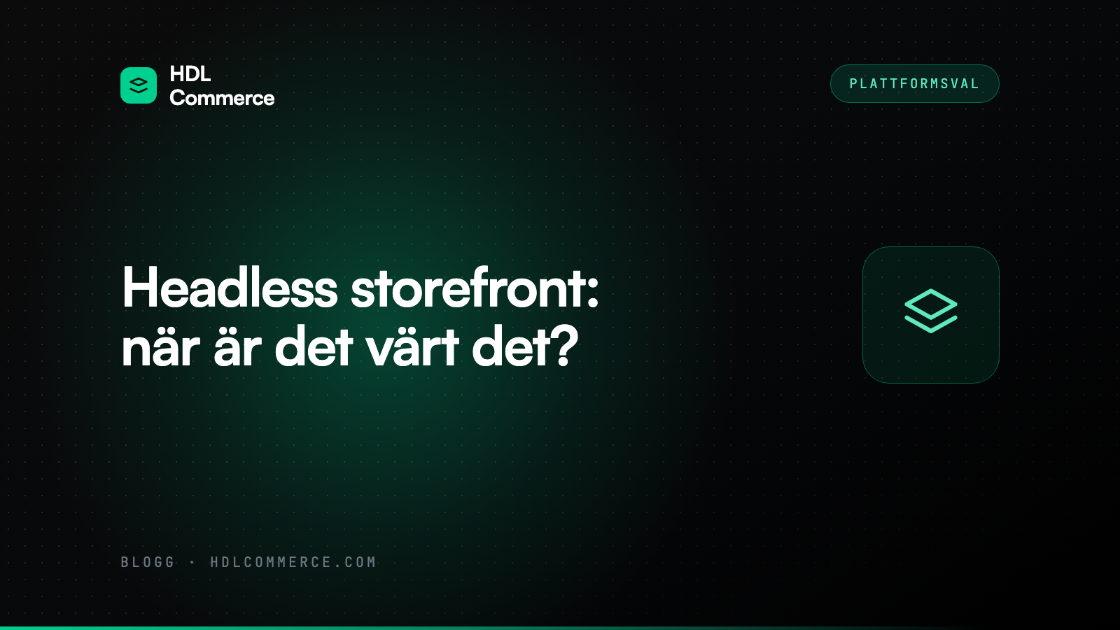 Headless storefront: när är det värt det?