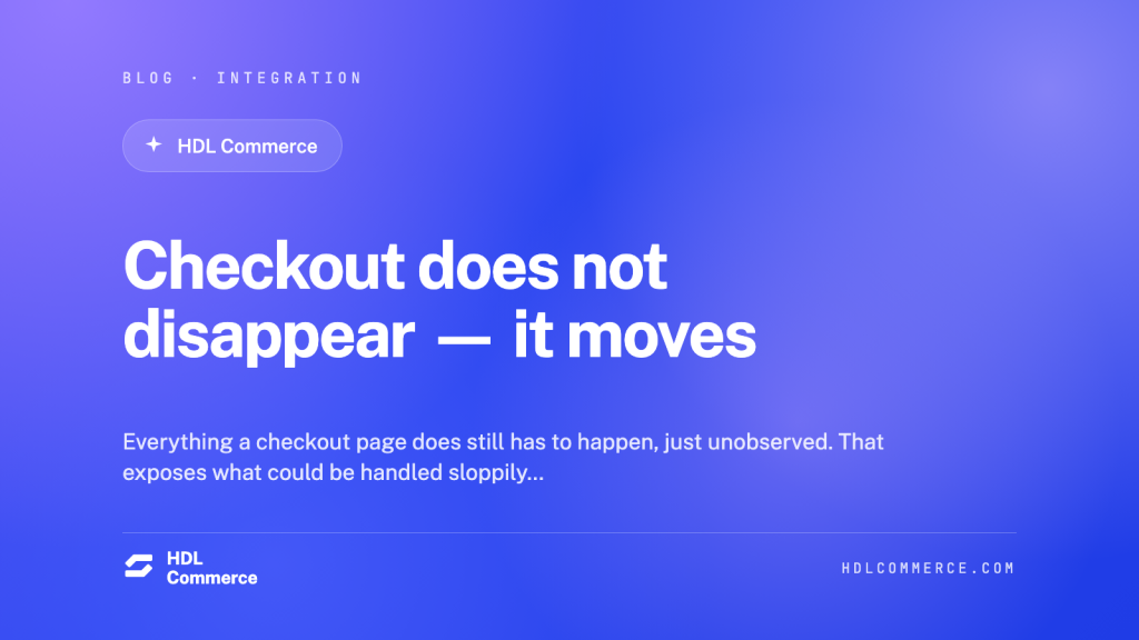 Checkout does not disappear — it moves